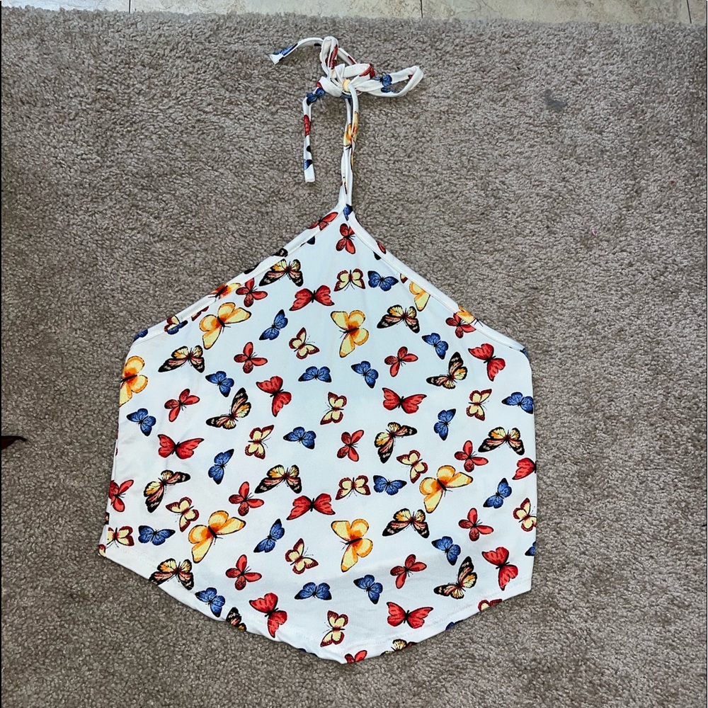 Butterfly Halter Croptop